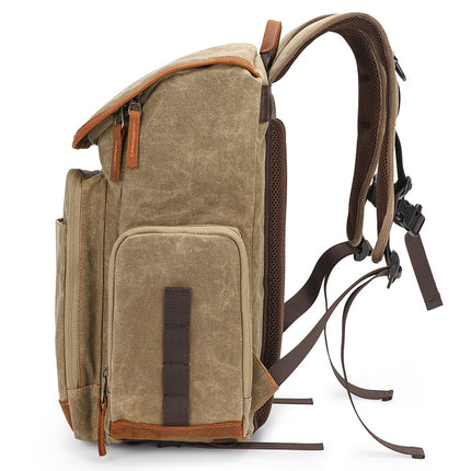 Photography Bag, Slr Camera Backpack, Waterproof Large-Capacity Canvas Outdoor Bag, Special Backpack for Lens Storage