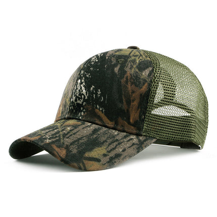 Hat Men's Korean-style Cap All-match Baseball Cap Men's Outdoor Sunscreen Breathable Shade Mesh Cap Women's Summer
