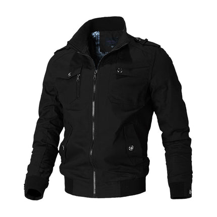 03 men's jacket new men's jacket Korean casual men's youth stand collar spring and autumn men's jacket fashion