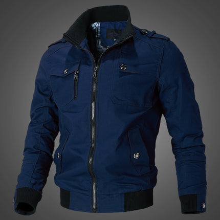 03 men's jacket new men's jacket Korean casual men's youth stand collar spring and autumn men's jacket fashion