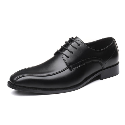 Men's Pointed British Men's Dress Shoes Business Leather Shoes 47 48 Large Size Lace-up Men's Shoes Cross-border Foreign Trade Shoes