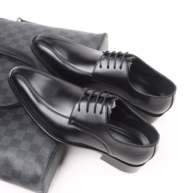 Men's Pointed British Men's Dress Shoes Business Leather Shoes 47 48 Large Size Lace-up Men's Shoes Cross-border Foreign Trade Shoes