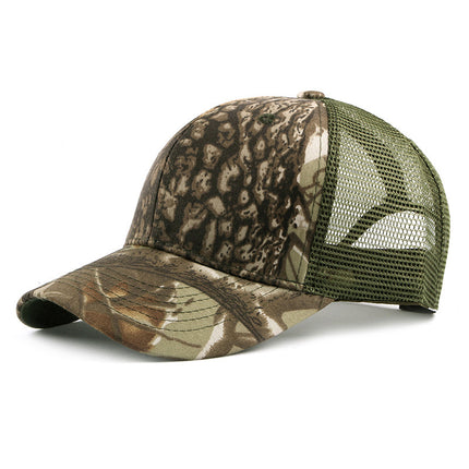 Hat Men's Korean-style Cap All-match Baseball Cap Men's Outdoor Sunscreen Breathable Shade Mesh Cap Women's Summer