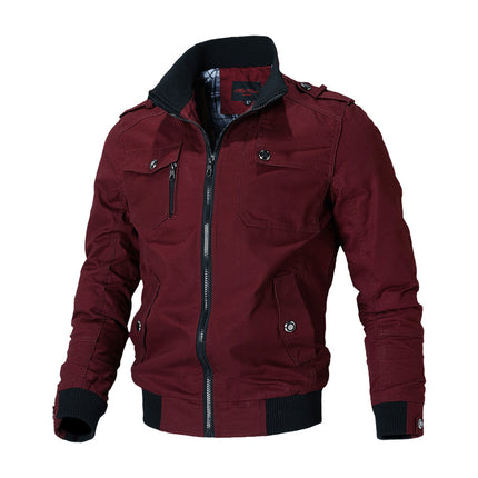 03 men's jacket new men's jacket Korean casual men's youth stand collar spring and autumn men's jacket fashion