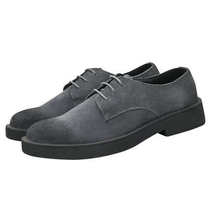BUFFNY2020 Autumn New British Style Chelsea Boots Low Top Casual Business Leather Workwear Shoes for Men