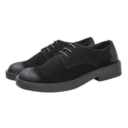 BUFFNY2020 Autumn New British Style Chelsea Boots Low Top Casual Business Leather Workwear Shoes for Men