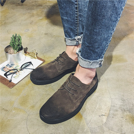 BUFFNY2020 Autumn New British Style Chelsea Boots Low Top Casual Business Leather Workwear Shoes for Men