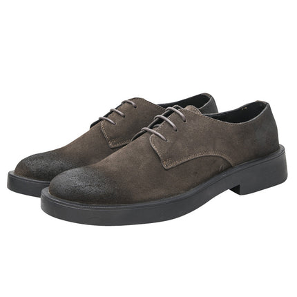 BUFFNY2020 Autumn New British Style Chelsea Boots Low Top Casual Business Leather Workwear Shoes for Men