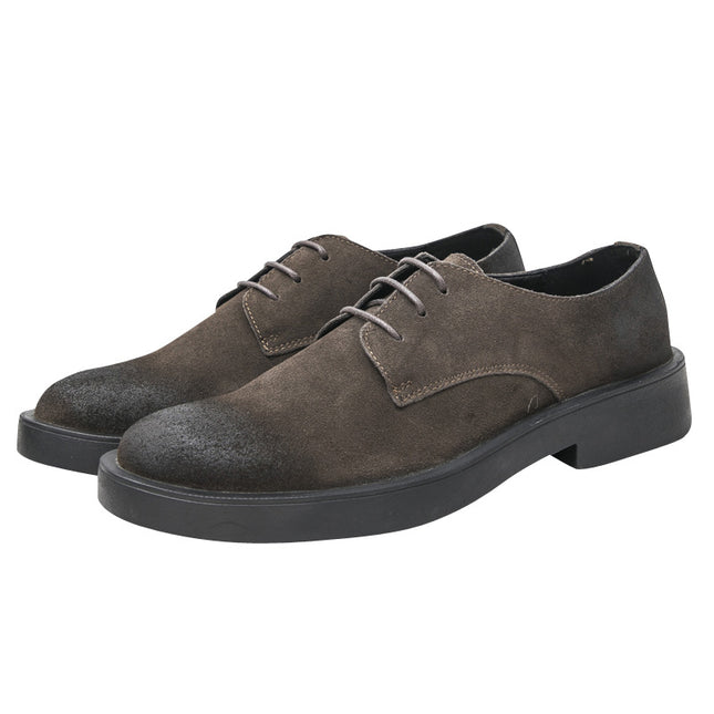 BUFFNY2020 Autumn New British Style Chelsea Boots Low Top Casual Business Leather Workwear Shoes for Men