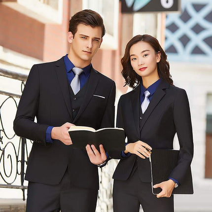 1 deduction/male and female business suit suit bank civil servant interview professional formal suit 4S shop overalls