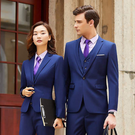 1 deduction/male and female business suit suit bank civil servant interview professional formal suit 4S shop overalls