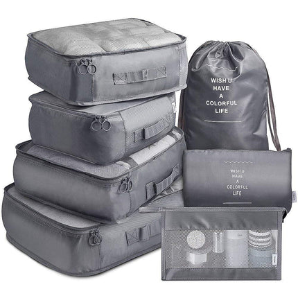 Travel storage bag suit seven-piece clothing classification storage bag luggage storage bag 7 pieces suit