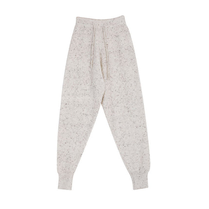 New stretch leggings wool straight pants warm wool knitted loose colored sports pants wholesale L9102