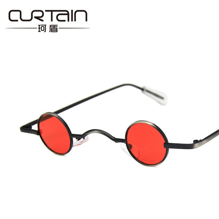 Small Round Frame Metal Sunglasses European and American Retro Sunglasses Internet Celebrity 2019 New Disco Hip-Hop 9027 Sunglasses