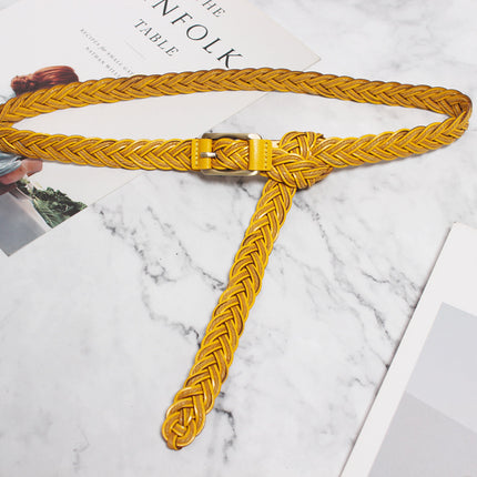 Belt women's leather vintage belt cowhide thin fashion casual simple all-match jeans with South Korea matching skirt