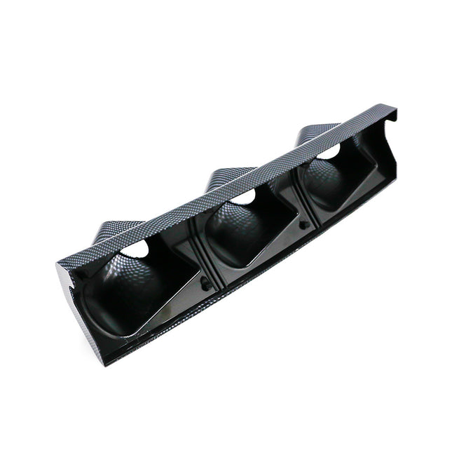 Car modified three-hole instrument holder 52mm black carbon fiber A- pillar right-hand driving instrument cover racing instrument Holder