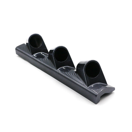 Car modified three-hole instrument holder 52mm black carbon fiber A- pillar right-hand driving instrument cover racing instrument Holder