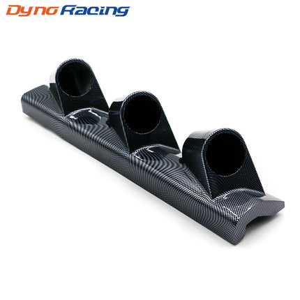 Car modified three-hole instrument holder 52mm black carbon fiber A- pillar right-hand driving instrument cover racing instrument Holder
