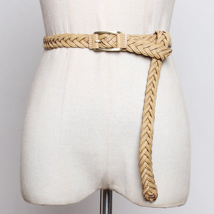 Belt women's leather vintage belt cowhide thin fashion casual simple all-match jeans with South Korea matching skirt