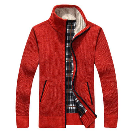 Cross-border wholesale knitted cardigan men's thin autumn Korean style trendy slim sweater coat men's sweater outer wear