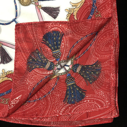 New ins53cm New Silk Satin Rope Ribbon Tassel Women Imitation Silk Small Square Scarf Scarf Wholesale