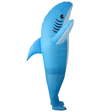 Inflatable Costume Explosive Costume Shark Game Fancy Dress Halloween Jumpsuit Cosplay Costume Gift