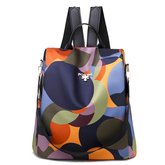 New Foreign Trade Korean Fashion Student Schoolbag Personalized All-match Bag Travel Backpack Oxford Women's Backpack