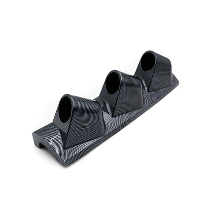 Car modified three-hole instrument holder 52mm black carbon fiber A- pillar right-hand driving instrument cover racing instrument Holder
