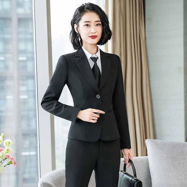 Workplace Women's Elegant Office Workers Korean Style Suit Skirt Two-piece Fashionable Casual British Style Small Suit suit