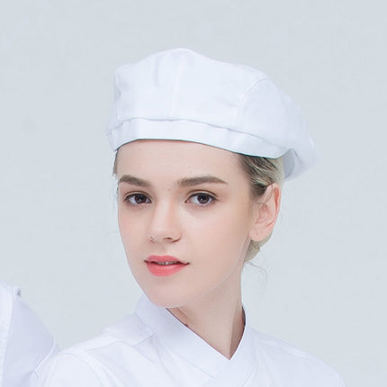 Kitchen breathable mesh chef hat men's restaurant thin hat beret waiter work peaked cap female summer