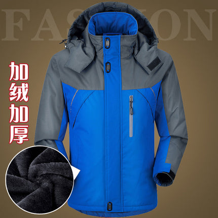 2023 New Men's Charge Clothes Winter Velvet Thickened Cotton Clothes Men's Loose Casual Outdoor Cotton Jackets Men's Jackets