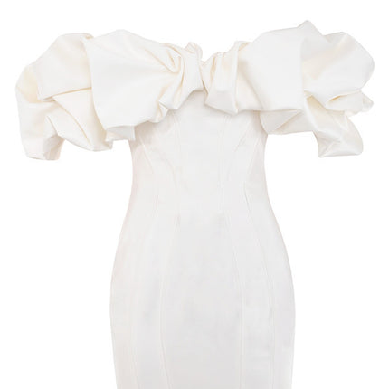 New Hot Selling Ebay Aliexpress Pure Color Tube Top Off-Shoulder Slim Dress