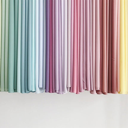 54-Color Solid Color Pearl Chiffon Long Scarf with Rolled Edges, Single-Color Chiffon Pearl Yarn Scarf, Headscarf