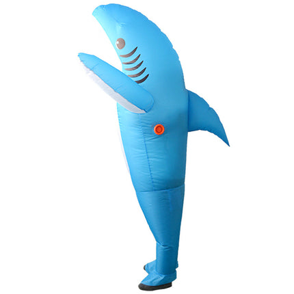 Inflatable Costume Explosive Costume Shark Game Fancy Dress Halloween Jumpsuit Cosplay Costume Gift
