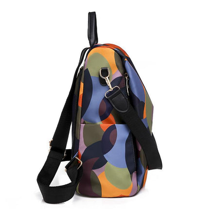 New Foreign Trade Korean Fashion Student Schoolbag Personalized All-match Bag Travel Backpack Oxford Women's Backpack