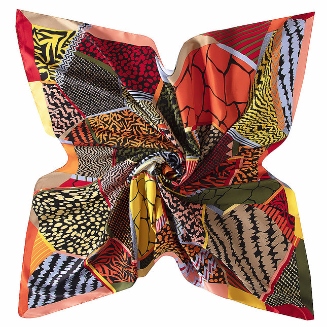 130cm Autumn and Winter New Geometric Diamond Square Striped Women's Scarf Hijab Shawl Large Square Sunscreen Towel