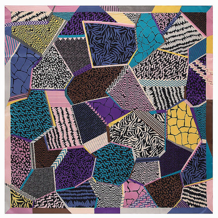 130cm Autumn and Winter New Geometric Diamond Square Striped Women's Scarf Hijab Shawl Large Square Sunscreen Towel