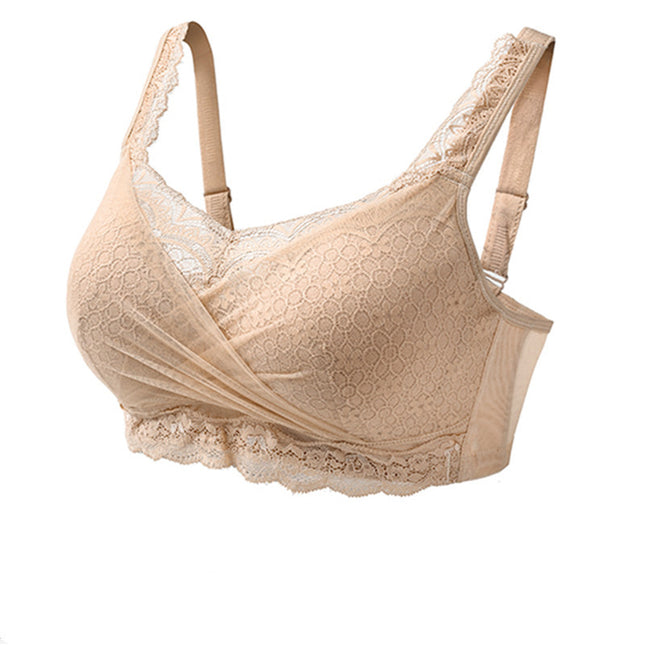Dufen Bra Postoperative Special Breast Bra Two-in-One Summer Breathable Mesh Fake Breast Ultra-thin Cotton Underwear