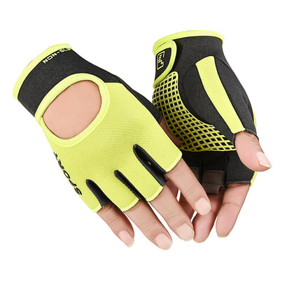 Fitness gloves wholesale men's and women's sports half finger non-slip breathable dumbbell training yoga equipment weightlifting gloves J5