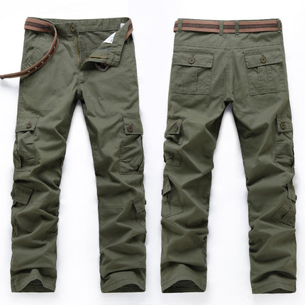 Foreign trade original single multi-pocket straight casual pants men's outdoor sports overalls pants loose large size military pants wholesale