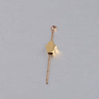 6*8mm palm small hole beads / Xkz035-gold vertical hole palm hole beads
