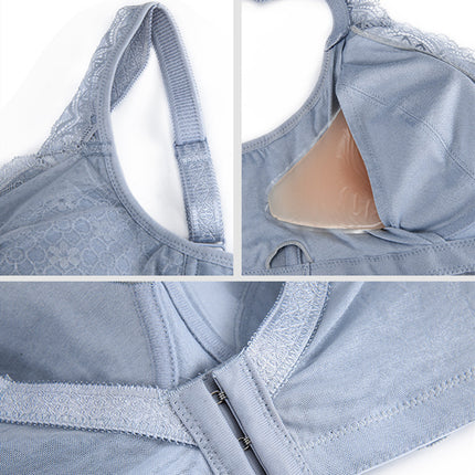 Dufen Bra Postoperative Special Breast Bra Two-in-One Summer Breathable Mesh Fake Breast Ultra-thin Cotton Underwear