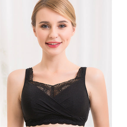 Dufen Bra Postoperative Special Breast Bra Two-in-One Summer Breathable Mesh Fake Breast Ultra-thin Cotton Underwear