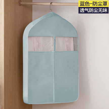 Clothes Dust Cover Hanging Transparent Dust Bag Home Wardrobe Coat Cover Clothing Dustproof Suit Cover Hanging Clothes Bag