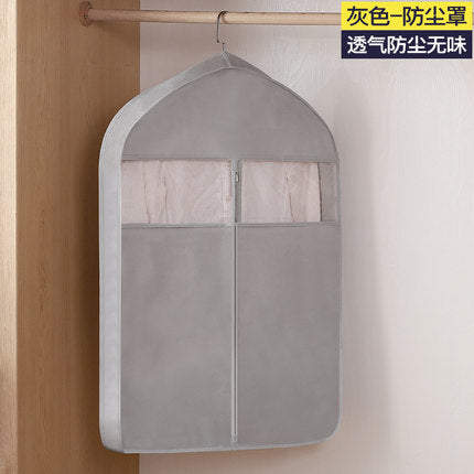 Clothes Dust Cover Hanging Transparent Dust Bag Home Wardrobe Coat Cover Clothing Dustproof Suit Cover Hanging Clothes Bag