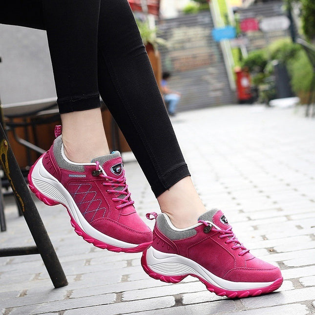 Cross-border Supply Fashion Women's Shoes Lightweight Heightened Rocking Shoes Outdoor Casual Shoes Sneakers Amazon wish Single Shoes