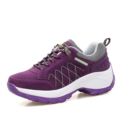Cross-border Supply Fashion Women's Shoes Lightweight Heightened Rocking Shoes Outdoor Casual Shoes Sneakers Amazon wish Single Shoes