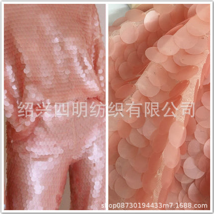 Encrypted original magic color laser fish scale sequin cloth, Mermaid sequin embroidered cloth, factory direct supply spot