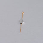 6*8mm palm small hole beads / XKZ035-steel color vertical hole palm hole beads