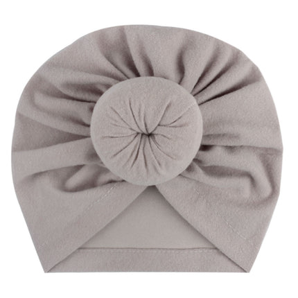 2023 European and American New Baby Products Kidsren's Turban Hat Baby Pure Color Knotted Indian Pullover Hat Amazon